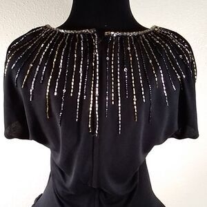 VINTAGE 80S NUIT SEQUIN MADE IN HONG KONG WOMEN DRESS SIZE 12